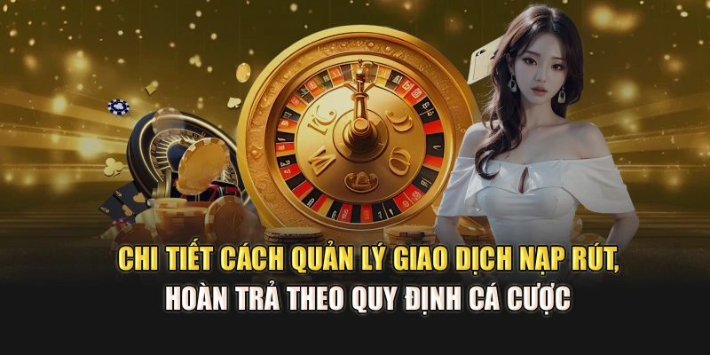Chi tiết cách quản lý giao dịch nạp rút, hoàn trả theo quy định cá cược